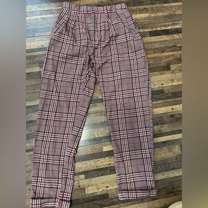 Women’s plaid ankle pants